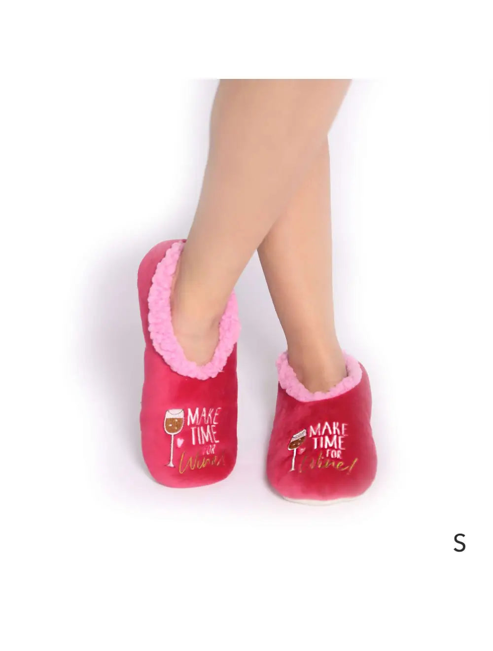 SnugUps Women's Quote Wine Winter Booties Warm Slippers