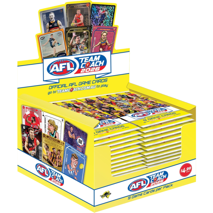 2026 AFL Team Coach Footy Cards Single Booster